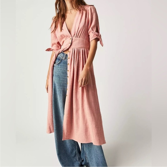 Free People Love Of My Life Midi Dress - Picture 3 of 14